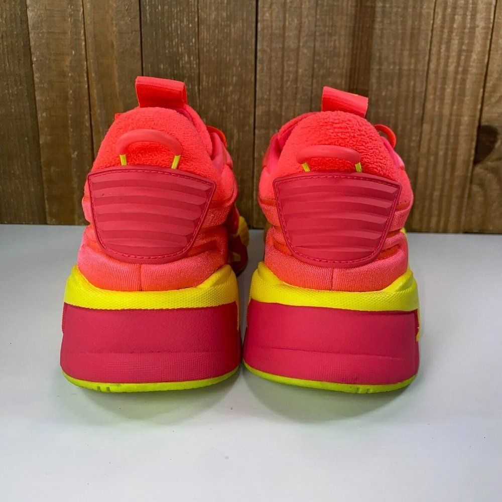 Puma Rs-X Soft Case Womens 8 Pink Alert Yellow Neon Athletic Running Shoes View 6